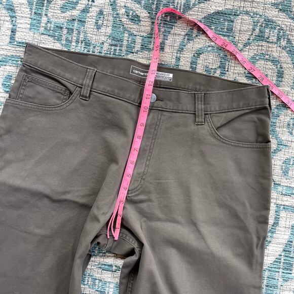 Carhartt Men's Relaxed Tapered Rigby Canvas Jogger Pants - Size 38 - Picture 7 of 9